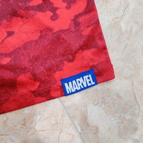 Spiderman Marvel Digital Camo Red Active Dri Fit Shirt - Picture 4 of 5